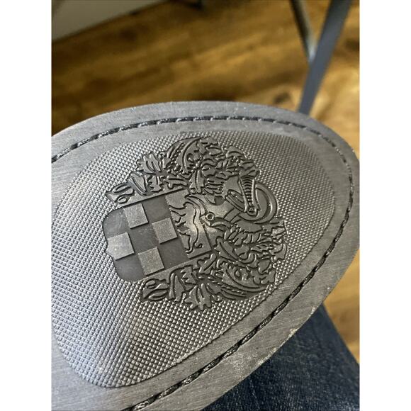 Women's Vince Camuto Leather Boots Sz 7.5 Studded Black Mid Calf Booties GREAT!! - Picture 6 of 8